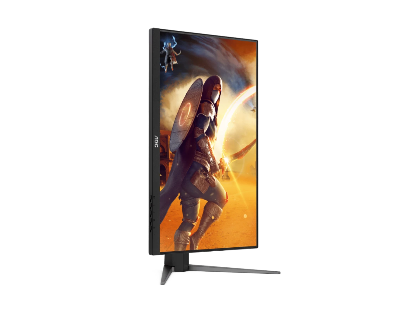 AOC 27G4 27 "1920 × 1080 (FHD) IPS 180Hz .05ms HDMI 2.0 \ DP 1.4 شاشة مسطحة للألعاب مع HDR10 ، المزامنة التكيفية والوقوف القابلة للتعديل (تعديل الارتفاع ، الدوران ، الإمالة & pivot) - الأسود