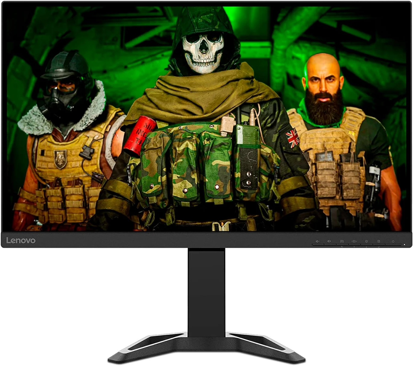 Lenovo G27q-30 27" 2560 x 1440 (QHD 2K) VA 165Hz 1ms HDMI 2.0 \ DP 1.4 Flat Gaming Monitor With HDR Compliance, AMD Freesync Premuim & Adjustable Stand (Height Adjustment & Tilt) - Black