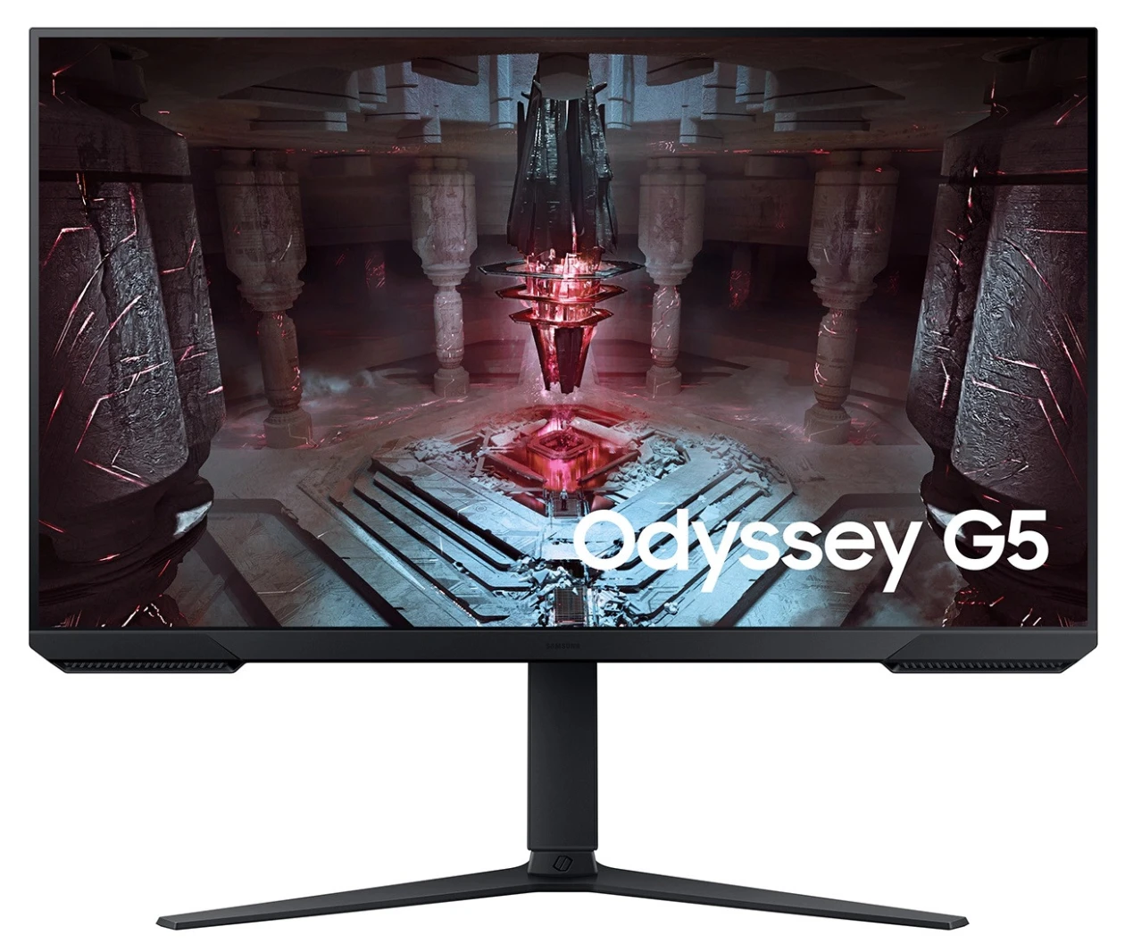 Samsung Odyssey G5 G51C 27 "2560 × 1440 (2K QHD) VA 165Hz 1MS HDMI 2.0 / DP 1.4 شاشة مسطحة للألعاب مع AMD Freesync prepuim و lexplable (تعديل الارتفاع ، دوارة ومحبي)
