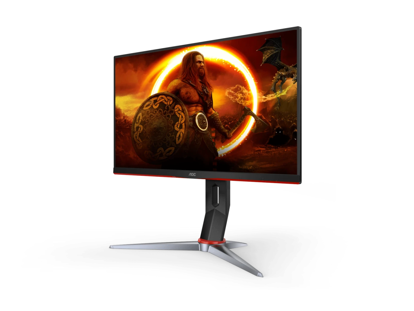 AOC 24G2SP 23.8 "1920 × 1080 (FHD) IPS 165Hz 1MS HDMI 1.4 \ DP 1.2 شاشة مسطحة للألعاب مع موقف قابل للتعديل (تعديل الارتفاع ، دوار ومحور) و NVIDIA G-SYNC