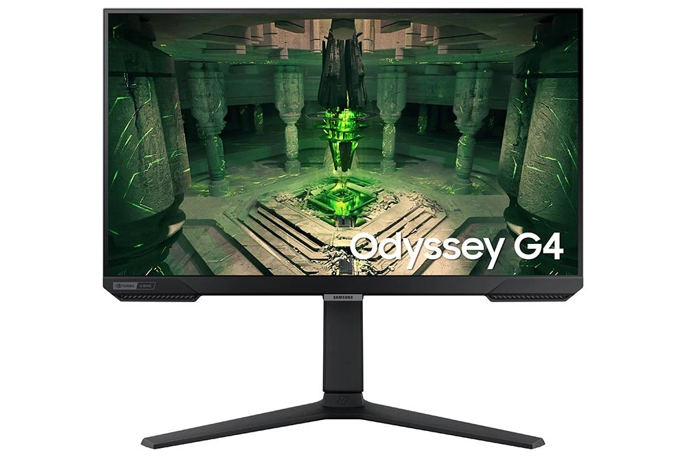 Samsung Odyssey G4 S25bg402em 25 "1920 x 1080 (FHD) IPS 240Hz 1M DP 1.2 / HDMI 2.0 AMD FreeSync Premuim & G -Sync متوافق مع مراقبة ألعاب HDR المنحنية - Black