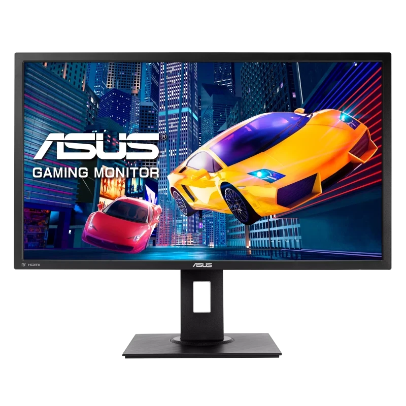 ASUS VP28UQGL 28 "3840 × 2160 (4K) TN 60Hz 1MS HDMI 2.0 / DP 1.2 AMD FREESYNC ™ خالية من وميض ، تصفية الضوء الأزرق ، تصميم مريح (تعديل الارتفاع ، تميل دوارة ومحورية) - أسود