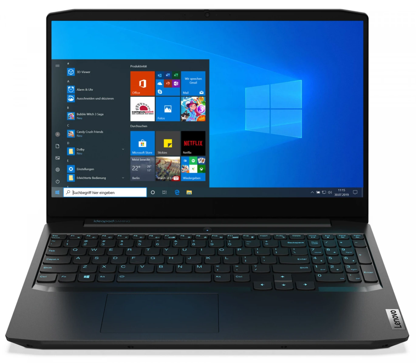 Lenovo Ideapad Gaming 3 15IMH05 Intel® 10th Gen Core ™ I5-10300H ، 8 GB RAM ، 512 GB NVME® SSD ، NVIDIA® GEFORCE ™ GTX 1650 TI 4 GB GDDR6 ، 15.6 IPS 1920 × 1080 (FHD) - أسود