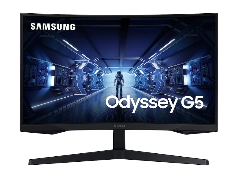 Samsung Odyssey G5 C27G55TQWN 27 "2560 × 1440 (QHD 2K) VA 144Hz 1MS FreeSync ™ مع شاشة منحنية HDR