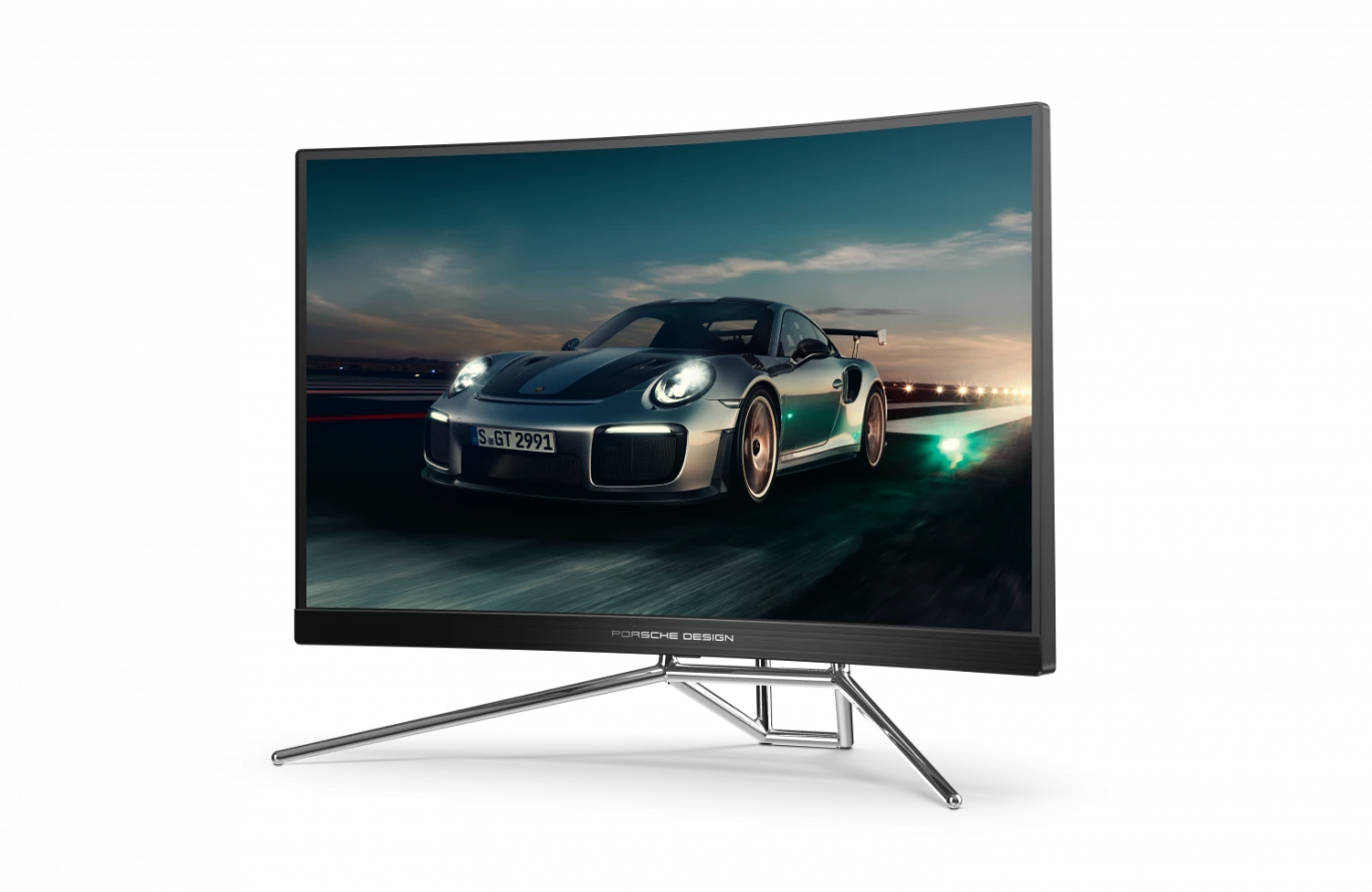 AOC PD27 Porsche Design By AGON 27" 2560 x 1440 (QHD 2K) VA 240Hz 0.5ms AMD FreeSync™ Premium Pro HDR USB Hub With Speakers Curved Premuim Gaming Monitor