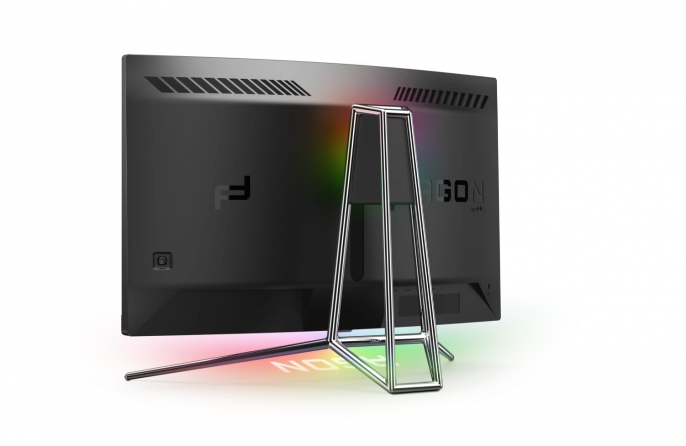 AOC PD27 Porsche Design By AGON 27" 2560 x 1440 (QHD 2K) VA 240Hz 0.5ms AMD FreeSync™ Premium Pro HDR USB Hub With Speakers Curved Premuim Gaming Monitor