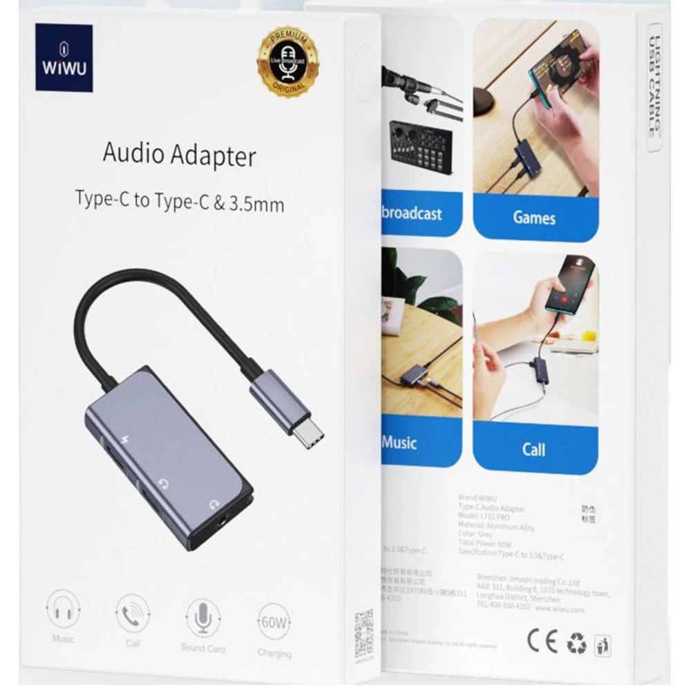 LT02 Pro Type C Audio Adapter