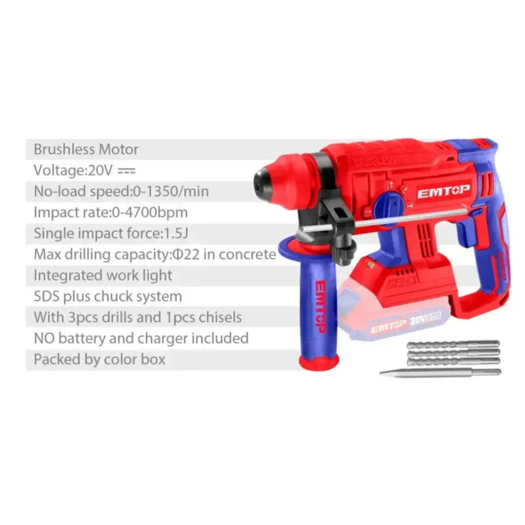 Emtop Rotary Hammer 20V