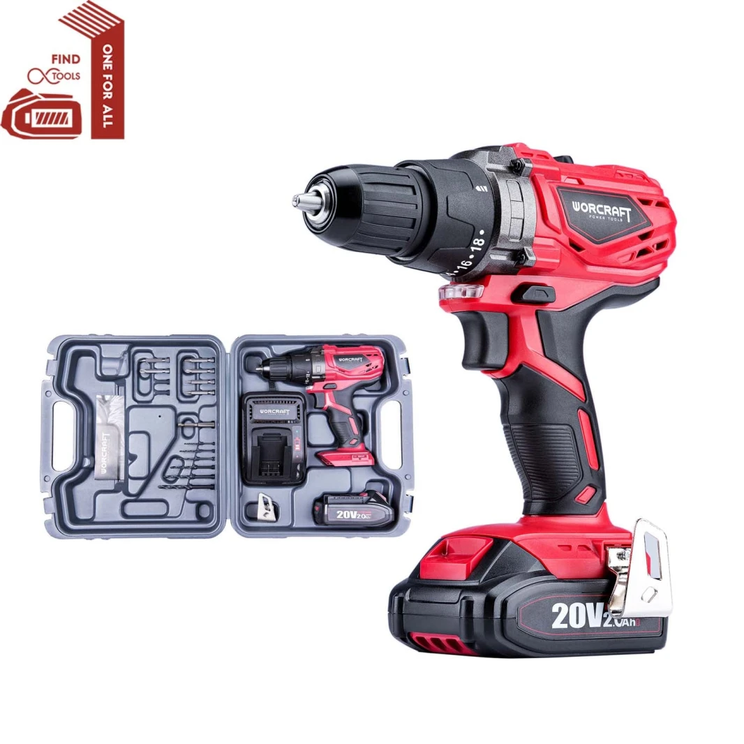 worcraft cordless drill cd-s20liwb 20v