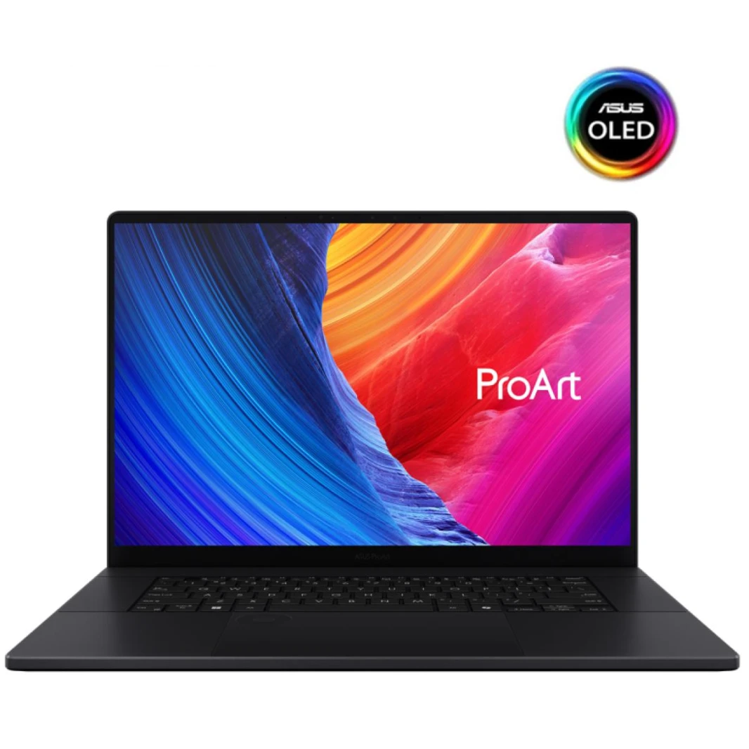 ASUS PROART P16 16 "4K (3840 × 2400) OLED TOUCH 60Hz ، AMD RYZEN AI 300 SERIES RYZEN ™ AI 9 HX 370 ، NVIDIA RTX 4070 8GB GDDR6 ، 64GB LPDDR5X ، 2TB M. كمبيوتر محمول ث/ حقيبة