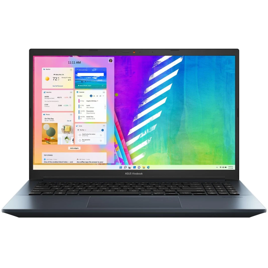 Asus Vivobook Pro 15 ، 15.6 "FHD IPS ، 11th Gen Intel Core I7-11370H ، NVIDIA GTX 1650 4GB GDDR6 ، 16GB DDR4 RAM ، 512GB M.2 PCIe NVME ، Windows 11 Home - Heal Blue Laptop W/ Asus Backpack