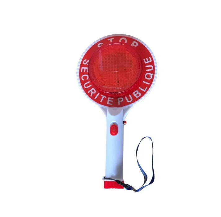 Flashing red warning lamp