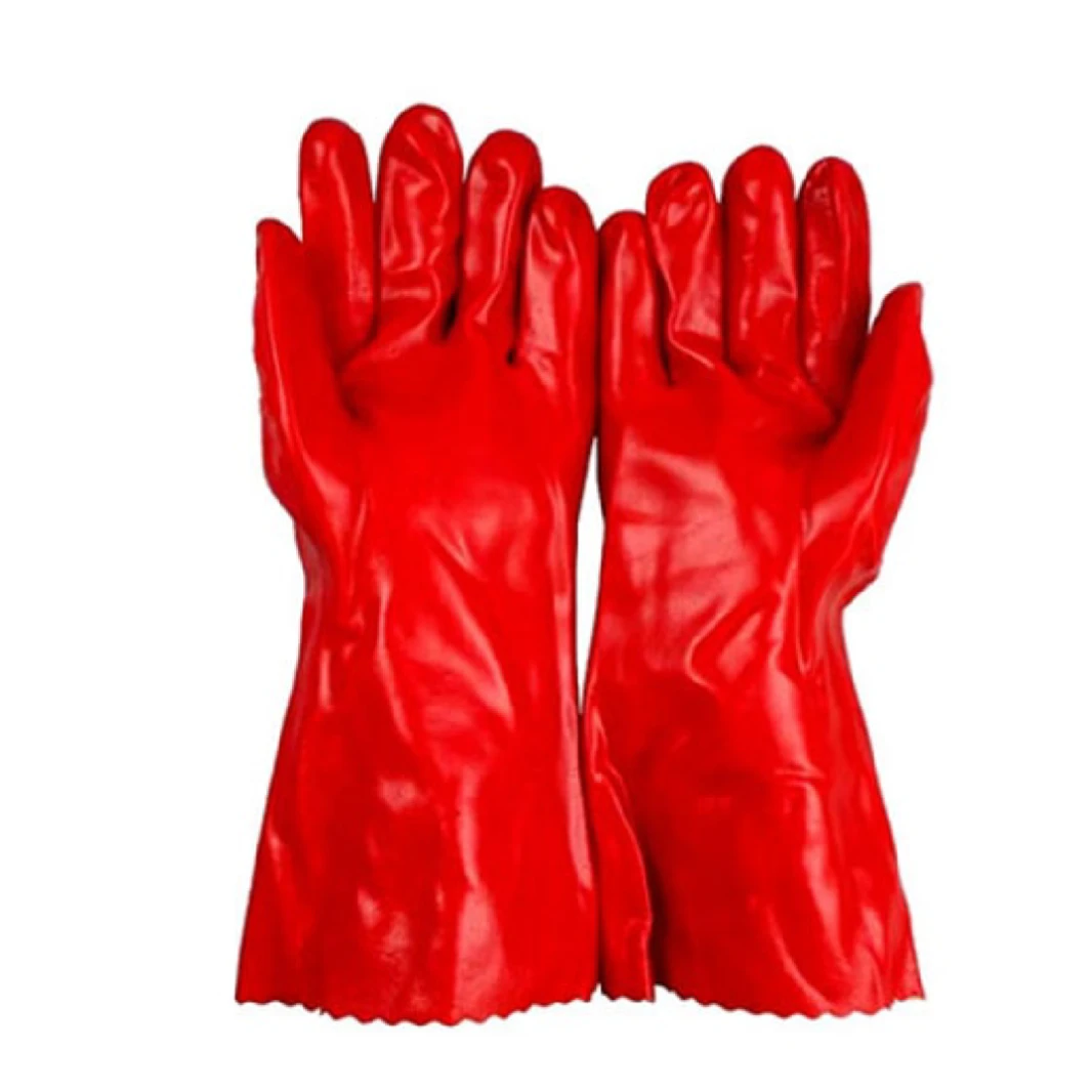 قفازات PVC المقاومة الكيميائية WS-407