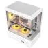 Darkflash DB330M Micro ATX Mid Tower Modern Armb Arming Case ، تصميم زجاجي بانورامي ، مع عشاق Argb (أبيض)