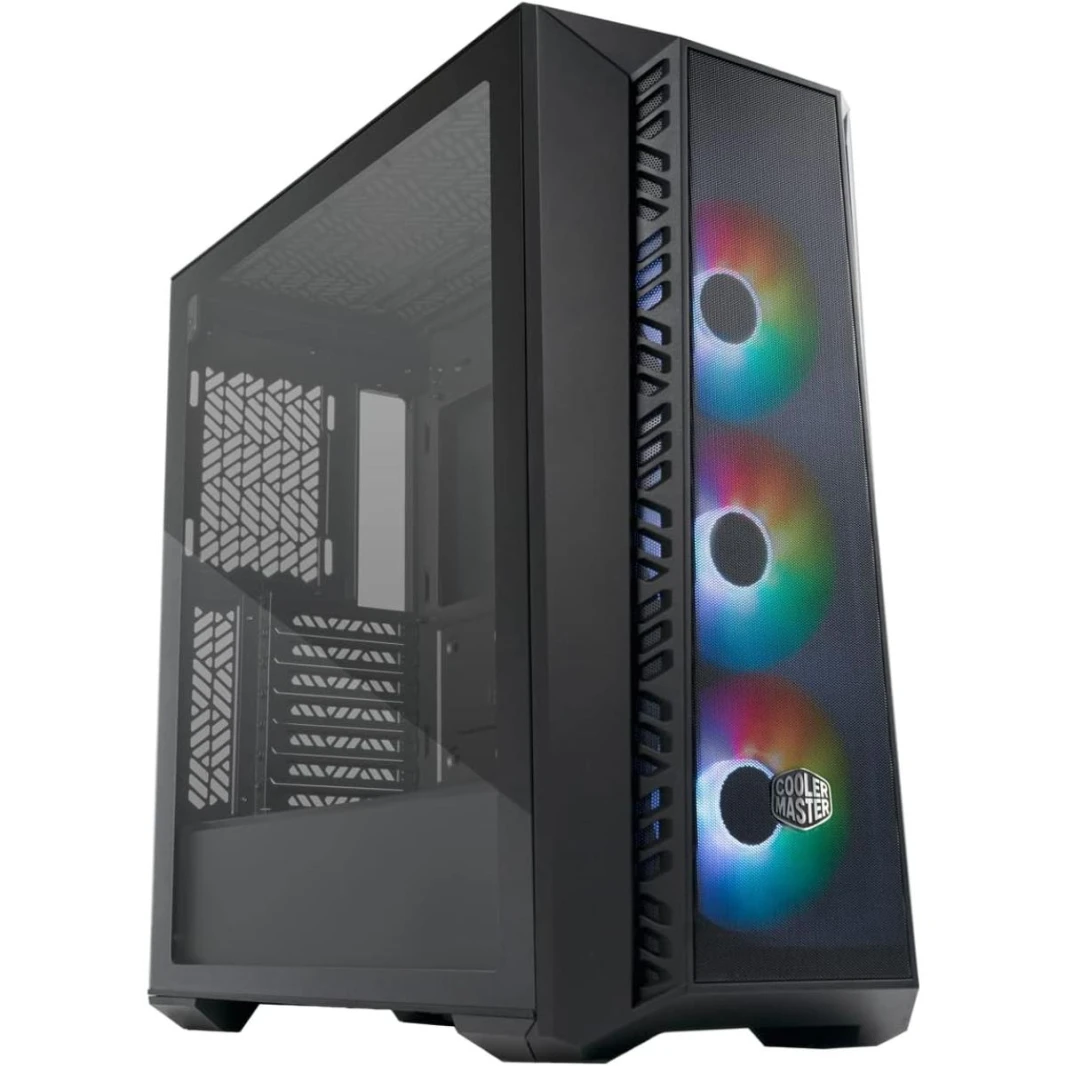 Cooler Master MasterBox 520 Mesh ARGB Mid Tower Tempered Glass Gaming Case w/ 3x CF120 ARGB Pre-installed Fans