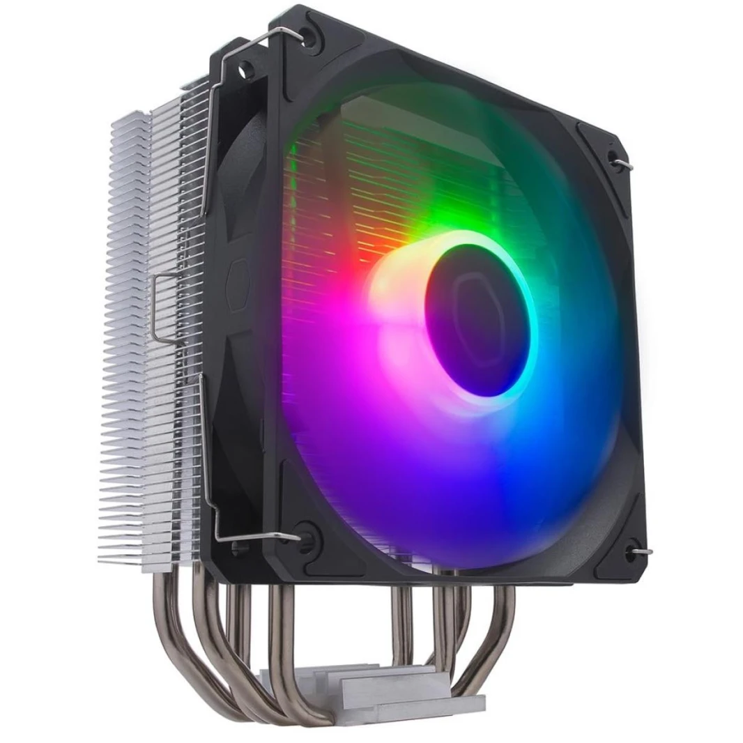 COOLER MASTER HYPER 212 SPECTRUM V3 ARGB CPU Air Cooler w/ 4x Nickel Plated Heat Pipes & High Performance ARGB 120mm Fan