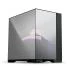 Lian Li O11 VISION (Chrome) Black Mirror Finish Cool & Clear ATX Mid Tower 3 Sided Tempered Glass Gaming Case, Columnless Design, Dual Chamber, Dual Rear Fan Modes (High Or Low), Adjustable Motherboar