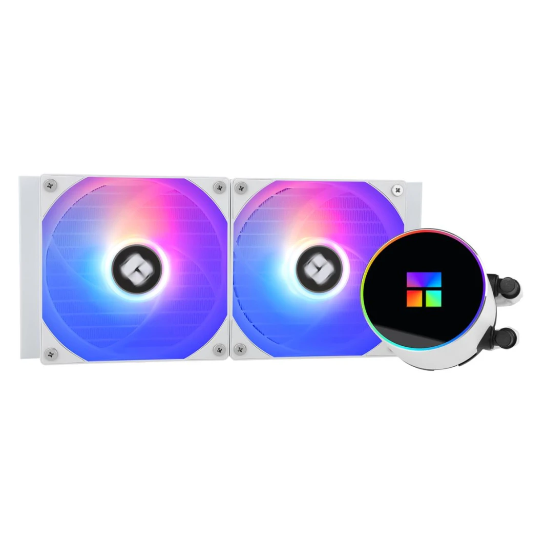 Thermalright Frozen Magic 240 White ARGB V2 CPU Liquid Cooler, High Performance AIO w/ 2x TL-C12W-S Fans, LGA1700