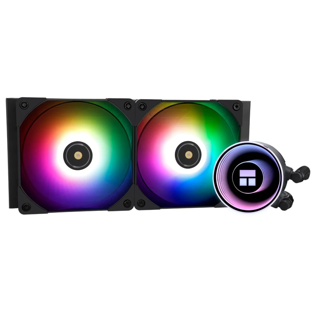 Thermalright Frozen Notte 240 BLACK ARGB CPU Liquid Cooler, Extreme Performance AIO w/ 2x TL-E12B-S Fans, LGA1700