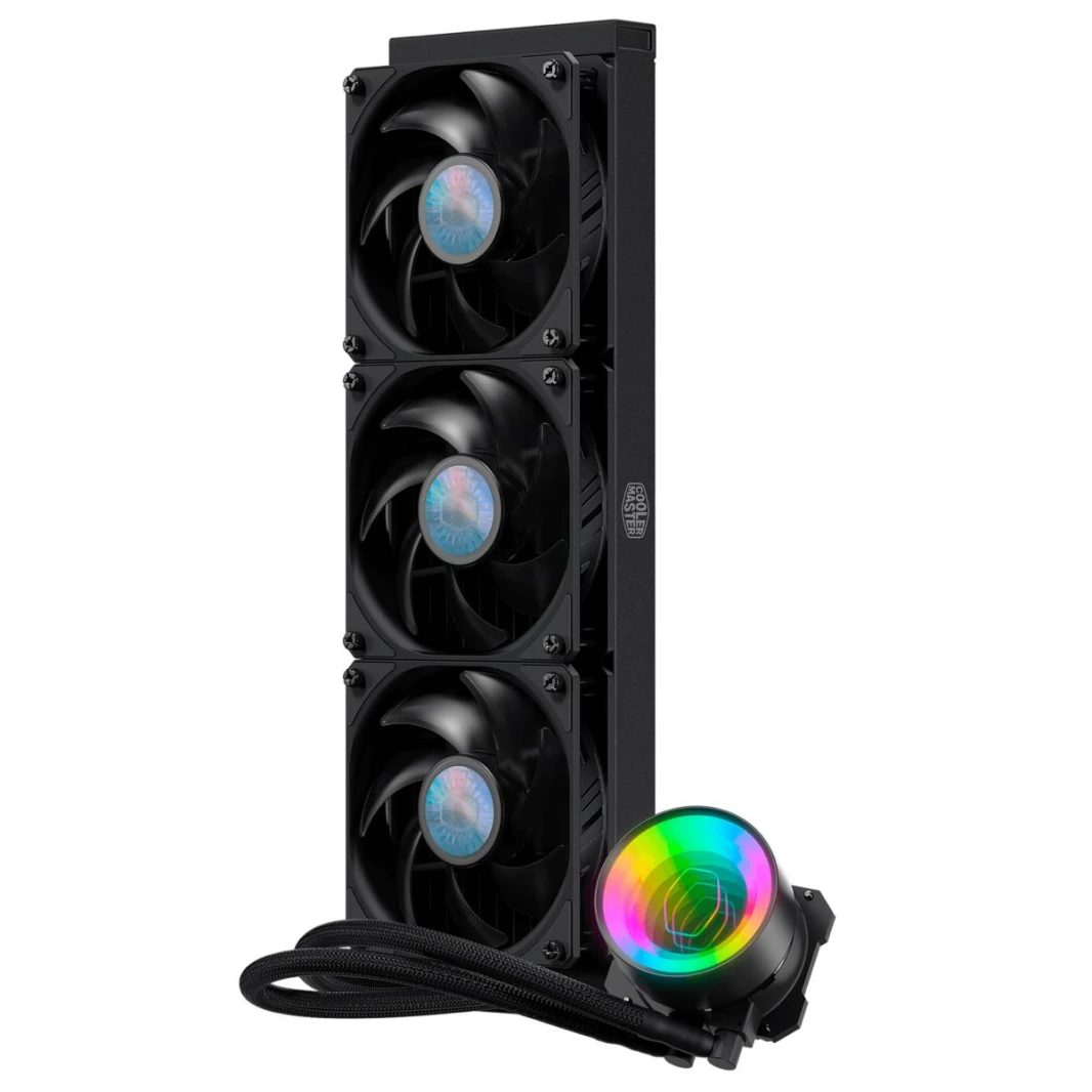 Cooler Master MasterLiquid ML360 Mirror CPU Liquid Cooler,New 3RD GEN Dual Chamber Argb Pump, Non-LED Fans w/ LGA 1700 Bracket