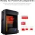 ASUS ROG Z11 GR101 (Black) Mini Tower Premium ARGB Tempered Glass Mini-ITX/DTX Gaming Case w/ Patented 11° Tilt Design, ATX Power Supply & 3-Slot Graphics Card Support