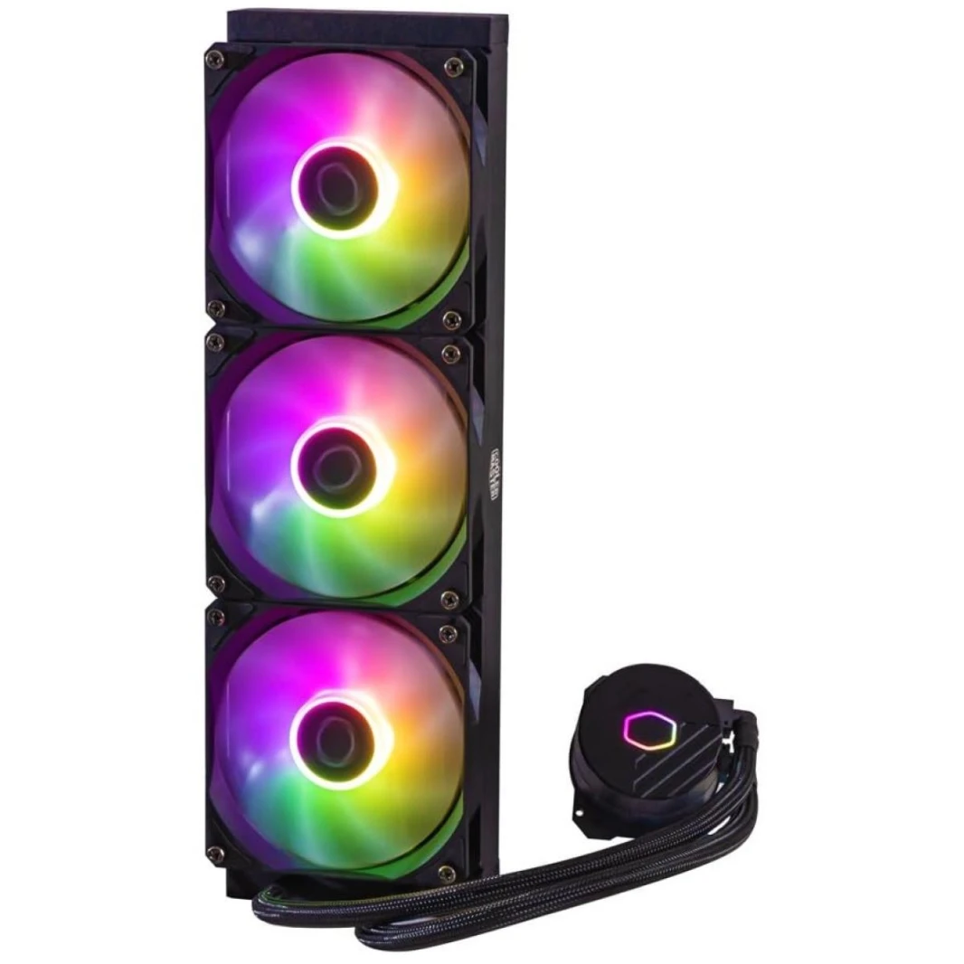 Cooler Master MasterLiquid 360L Core ARGB CPU Liquid Cooler, New Gen S Dual Chamber Pump, 120mm ARGB Fans w/ CryoFuze Performance Thermal Paste