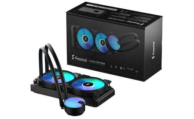 Fractal Design Lumen S24 RGB V2 240mm Low Noise Operation CPU Liquid Cooler w/ Powerful Pump Up To 4000RPM & 2x Aspect 120mm RGB fans