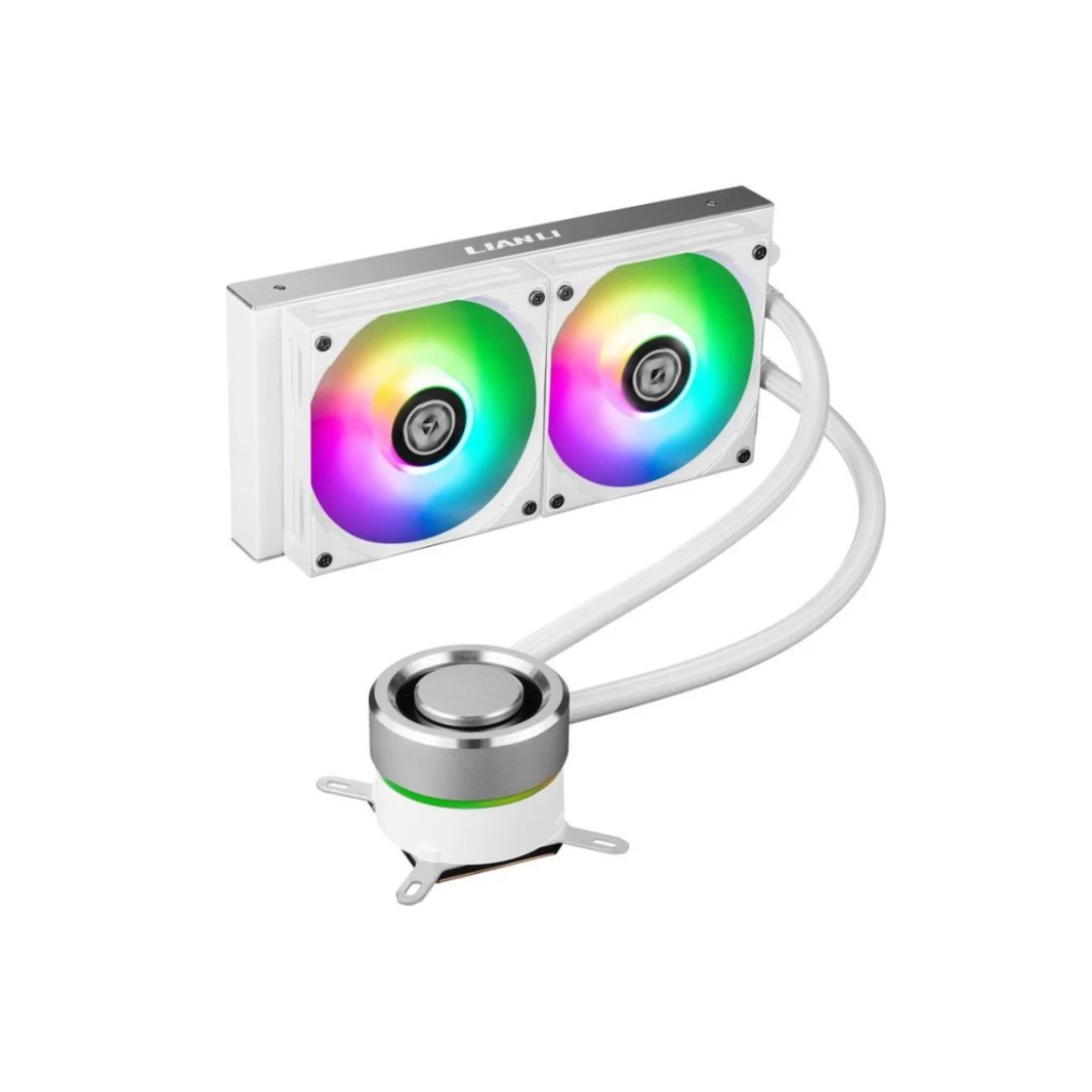 LIAN LI GALAHAD 240mm ARGB CPU Liquid Cooler - White Edition