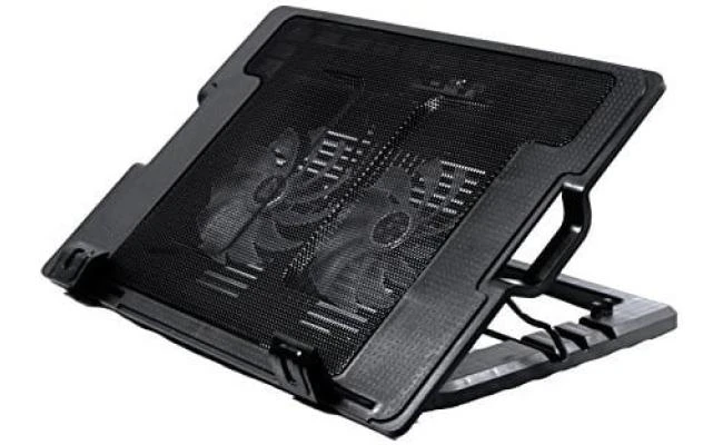 HAING N182 Black Dual Fan Notebook Quiet Performance Cooling pad For Laptop From 13"-17"