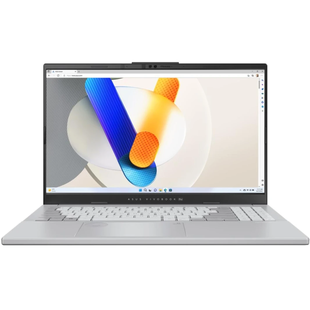 ASUS Vivobook Pro 15 OLED (2024) 15.6" 3K 120Hz OLED @120Hz AI Ready, Intel Core™ Ultra 7 processor 155H, Nvidia RTX 4060 8GB GDDR6, 16GB DDR5X RAM, 1TB M.2 PCIe NVMe Gen4, Windows 11 - Cool Silver La