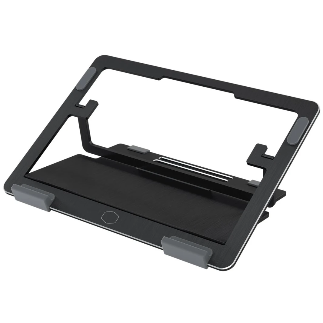 Cooler Master ERGOSTAND AIR Lightweight, Aluminum Slim Design Laptop, Tablets Stand & Cooler From (10"-15.6 Inches) - Black Cooling Pad