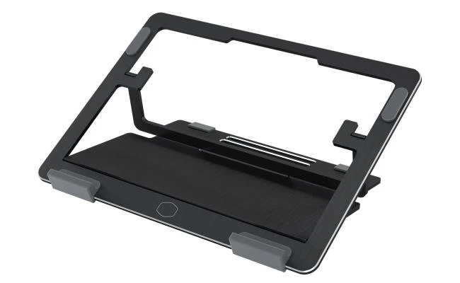 Cooler Master ERGOSTAND AIR Lightweight, Aluminum Slim Design Laptop, Tablets Stand & Cooler From (10"-15.6 Inches) - Black Cooling Pad