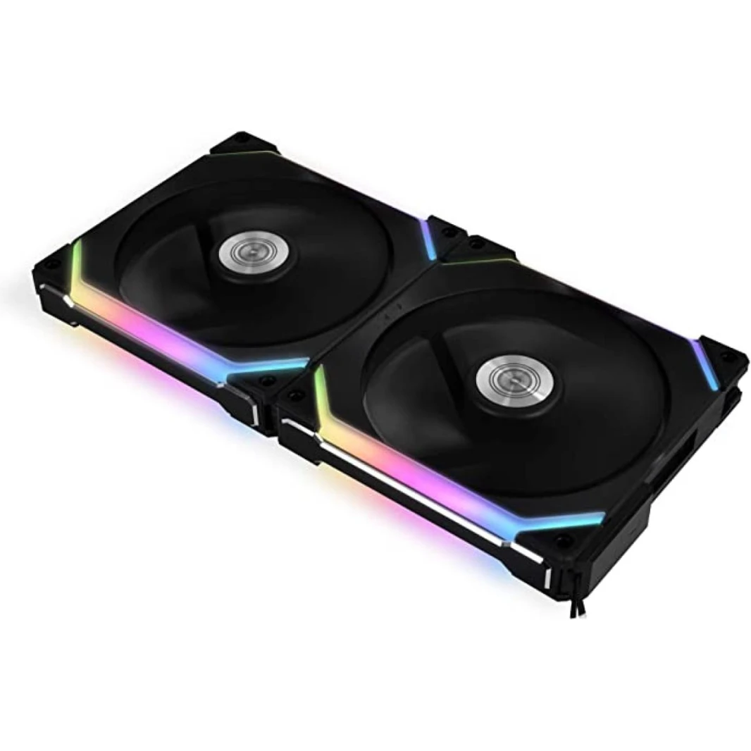 Lian Li UNI Fan SL140 Kit 2 Packs Black W/ Controller (ARGB 140mm LED PWM Daisy-Chain)