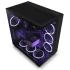 NZXT H9 Flow Perforated Dual-Chamber Mid-Tower Tempered Glass Gaming Case w/ 4xF120Q Fans & USB Type-C Port - Black