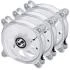 LIAN LI Bora Digital Series RGB 120mm ARGB LED PWM Fan, 3 Fans Pack - (Silver) Frame