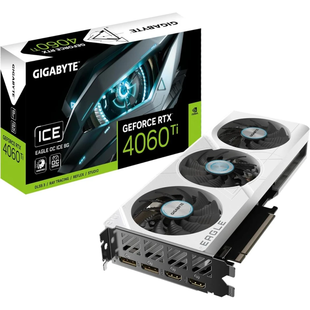 GIGABYTE GeForce 4060 Ti EAGLE OC ICE 8GB GDDR6 - Graphics Card