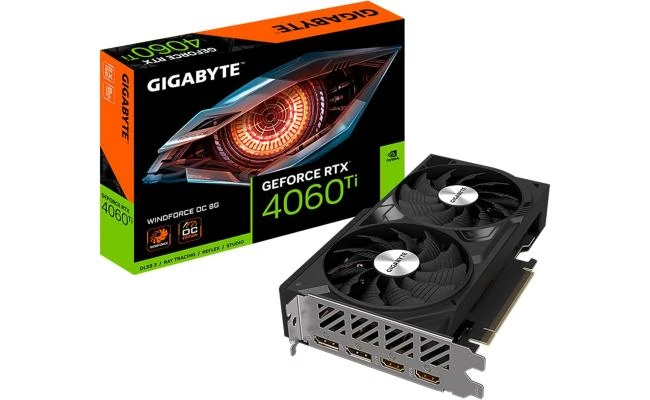 Gigabyte Geforce 4060 Ti Windforce OC 8GB GDDR6 - بطاقة الرسومات