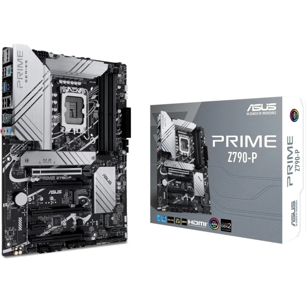 Asus Prime Z790 -P ، INTEL 14th 12th Series 12th ، LGA 1700/DDR5/PCIE 5.0/3XM.2 - ATX Gaming Motherboard