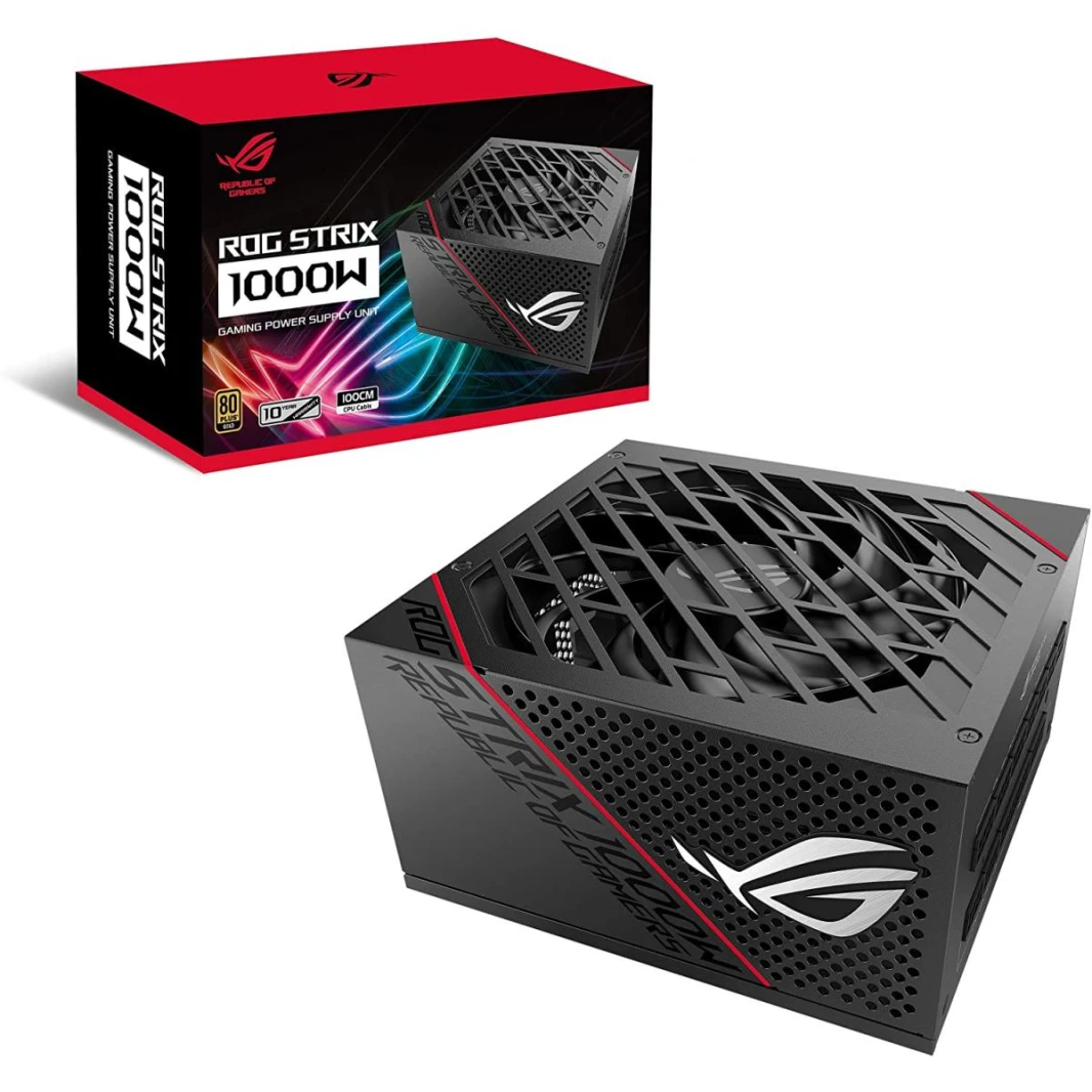 مزود الطاقة ASUS ROG Strix 1000W 80+ Gold، كابلات معيارية بالكامل