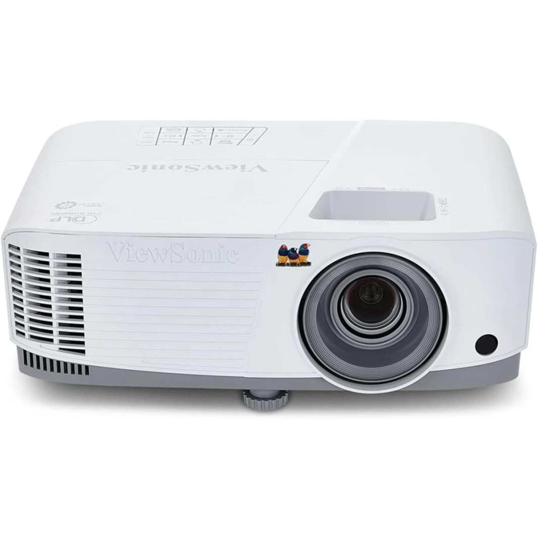 Viewsonic (PA503W) عرض الأعمال 3،800 ANSI Lumens دقة WXGA الأصلية ، السطوع العالي ، التكنولوجيا الفائقة ، ألوان 1.07B ، حتى 1080 بكسل الدقة ، بحجم الصورة حتى 300 "ومسافة 11 متر