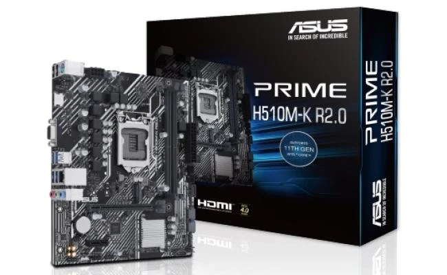 ASUS PRIME H510M-K R2.0, Intel 10th 11th Series, LGA 1200/DDR4/PCIe 4.0/1xM.2 - mATX MotherBoard