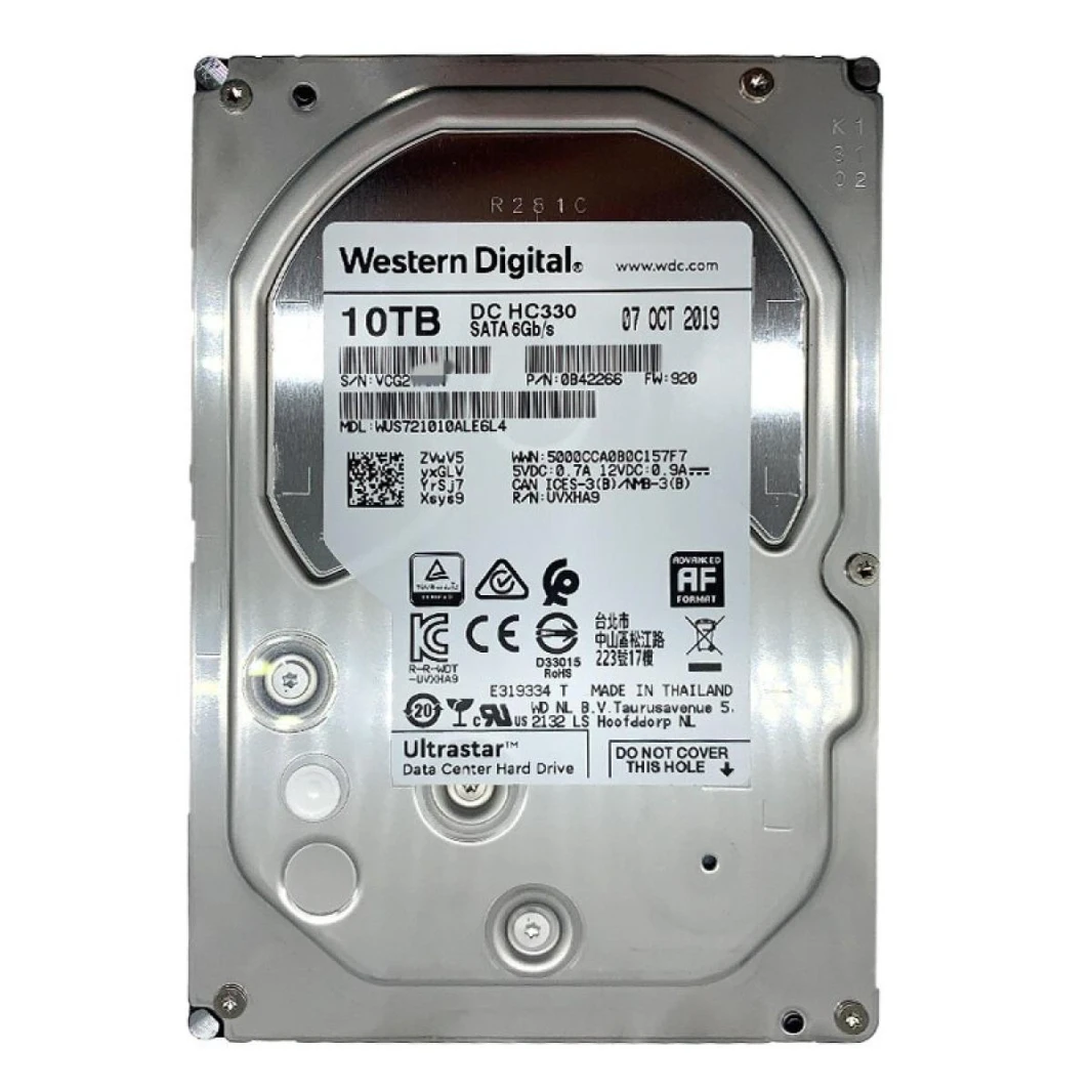 Western Digital UltraStar HDD Desktop Storage 10TB 7200RPM SATA 6Gb/s, 256MB Cache - 3.5 Hard Drive