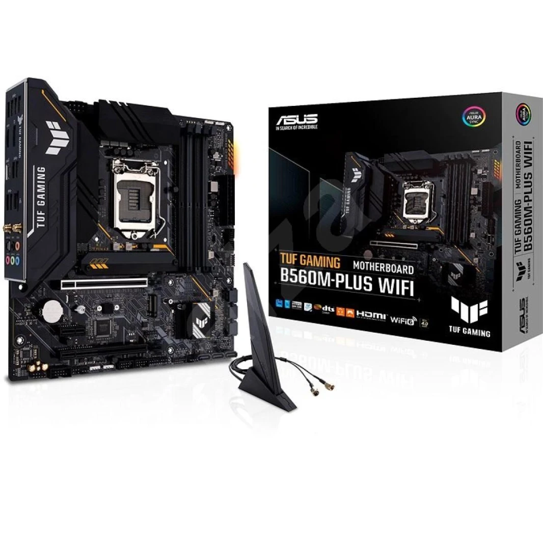 ASUS TUF Gaming B560M-PLUS WiFi 6 LGA1200 (Intel11th/10th Gen) mATX Gaming Motherboard PCIe 4.0, 2X M.2  2.5Gb LAN