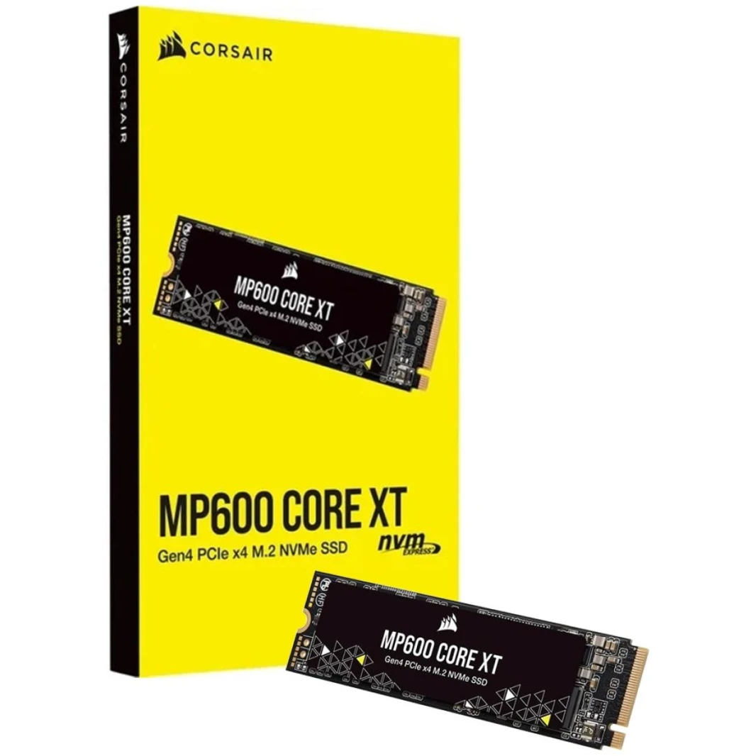 Corsair MP600 CORE XT 1TB Gen4 PCIe 4.0 NVMe M.2 SSD, 3D QLC NAND - Sequential Read/Write (5000/4400 MB/s)