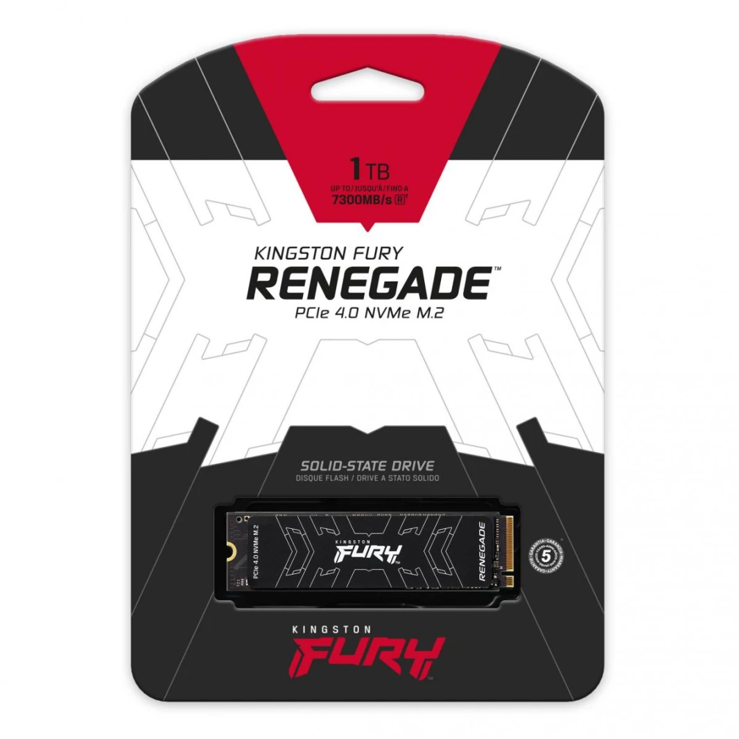 Kingston FURY Renegade 1TB PCIe 4.0 NVMe M.2 SSD-Sequential Read/Write (7300/6000 MB/s)