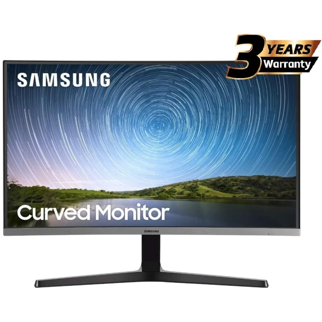 شاشة منحنية مقاس 32 بوصة من سامسونج CR500 بدقة FHD (1920X1080) VA 75Hz 4Ms(GTG)، AMD FreeSync، تصميم بدون إطار