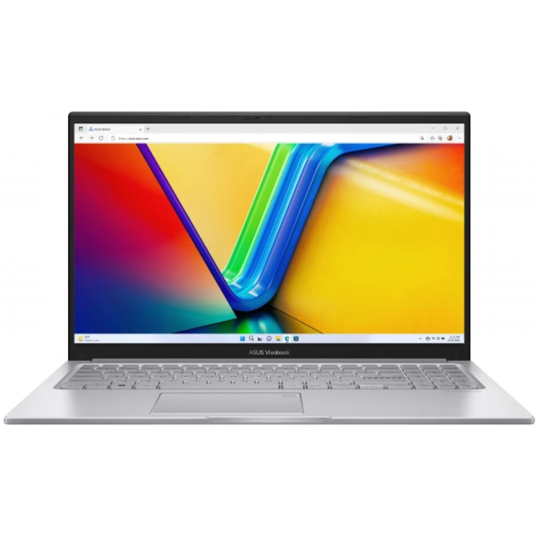 كمبيوتر محمول أسوس فيفوبوك 15، 15.6 بوصة FHD، معالج إنتل كور i5-1335U من الجيل الثالث عشر، ذاكرة وصول عشوائي DDR4 مدمجة سعة 8 جيجابايت، محرك أقراص M.2 PCIe NVMe سعة 512 جيجابايت، رسومات Intel® Iris® X