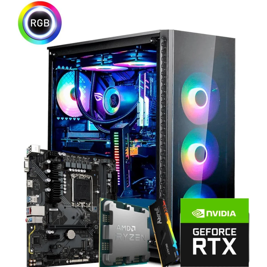 AMD RYZEN 5 7600 // RTX 4060 8GB // 16GB RAM - تصميم مخصص