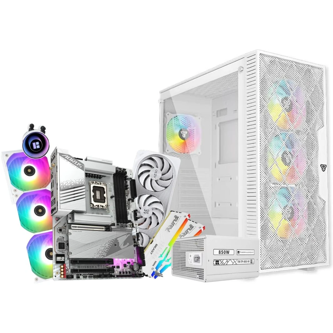 INTEL CORE i9 14900KF // RTX 4070 Super 12GB // 32GB RAM DDR5 - Elegant White Build
