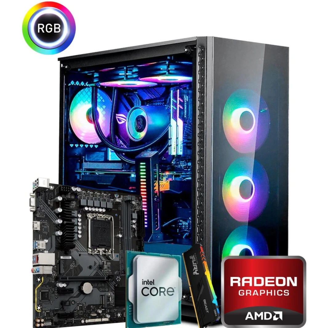 INTEL CORE i5 14400F // AMD RX 7700 XT 12GB // 16GB RAM DDR4 - جهاز كمبيوتر مخصص